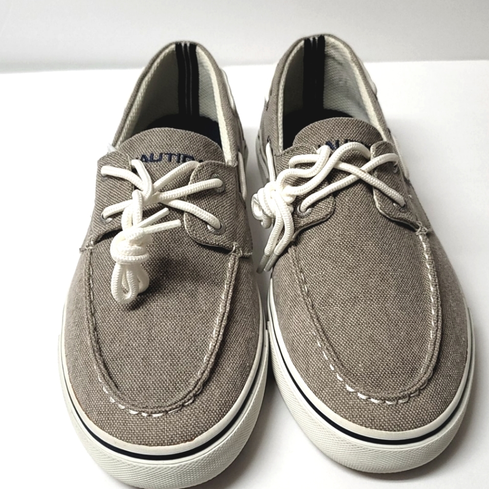 Burlap Nautica Boat Shoe